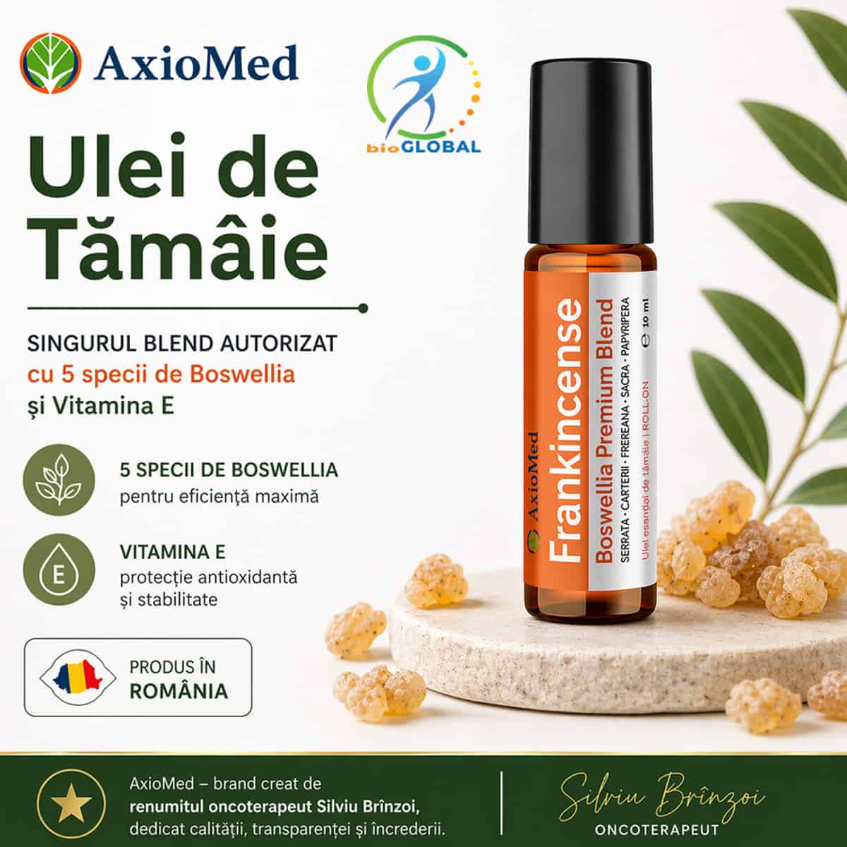 Image_Square4.jpg Ulei Tămâie Roll-On Premium| 5 Specii Boswellia | AxioMed™ - imagine 6
