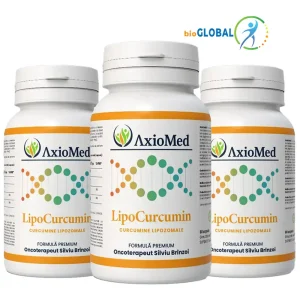 LipoCurcumin 95% AxioMed™ - promoție 3 bucăți