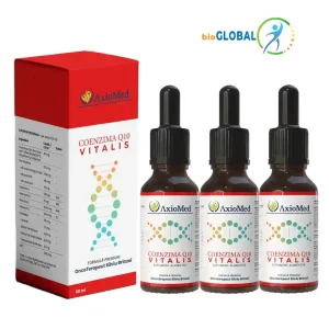 Coenzima Q10 Vitalis AxioMed – promoție 3 bucăți